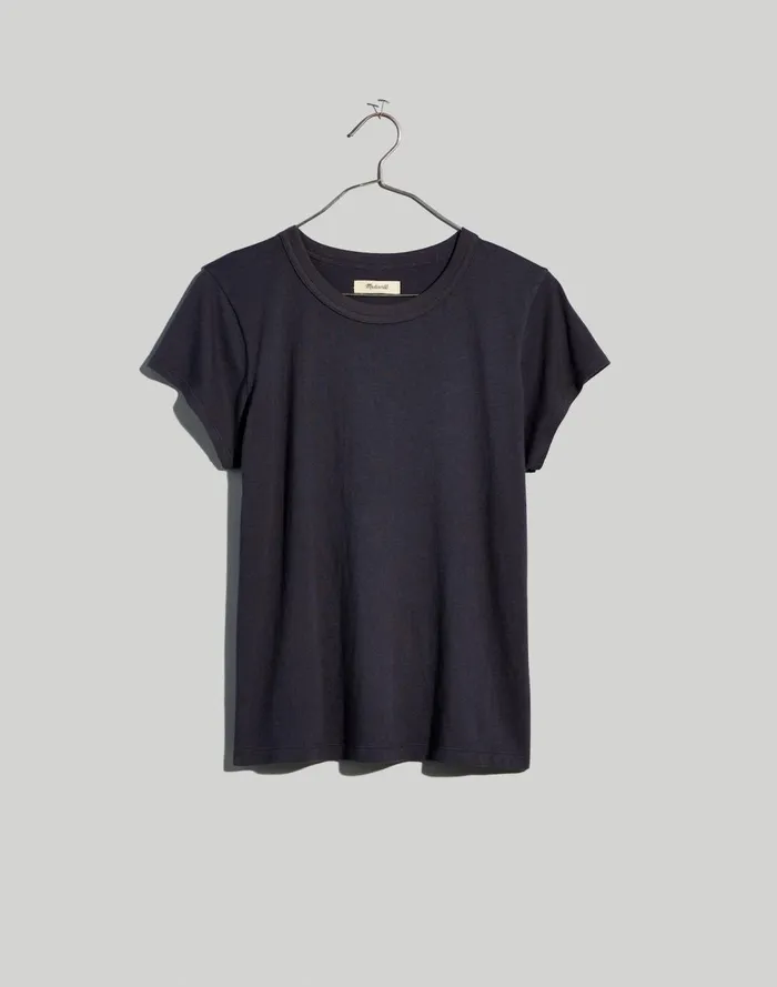 Women Tees Madewell Softfade Cotton Perfect Vintage Tee Coal