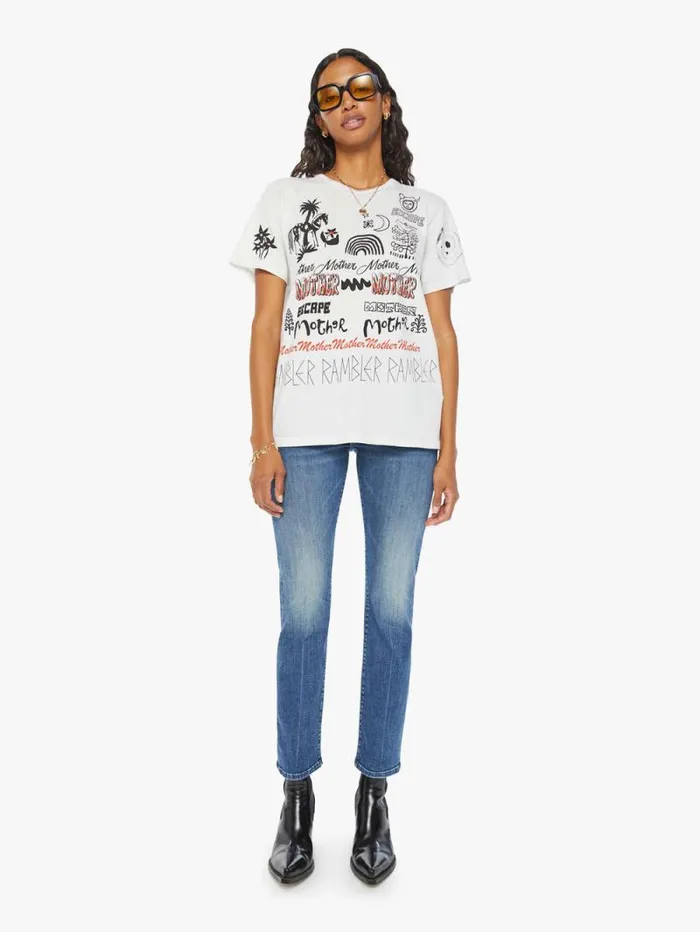 Women Tees Tanks Mother Denim The Rowdy Grey