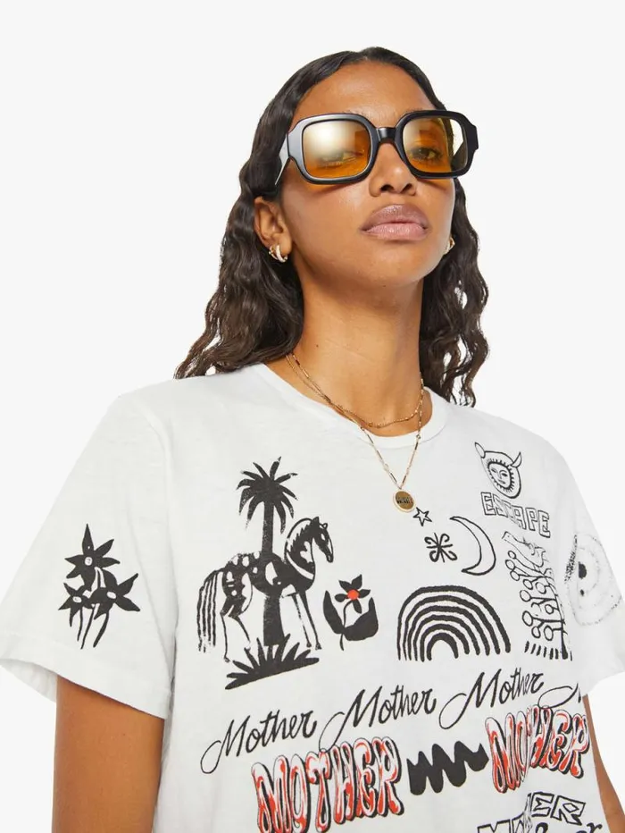 Women Tees Tanks Mother Denim The Rowdy Grey