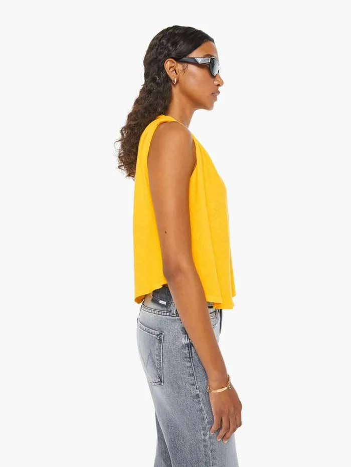 Women Tees Tanks Mother Denim The Shear Strength Tank Yellow dark