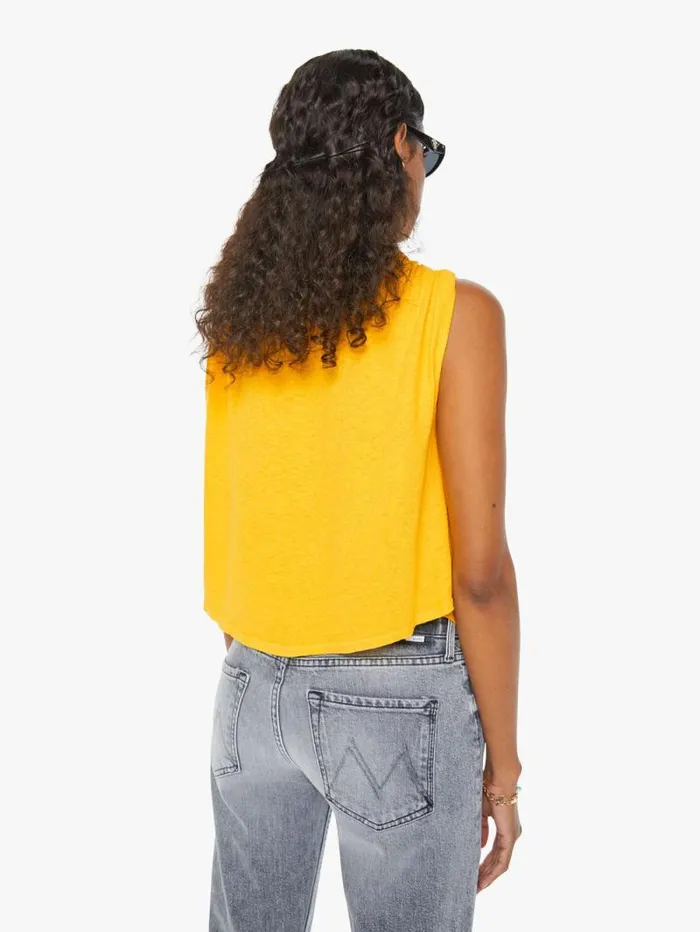 Women Tees Tanks Mother Denim The Shear Strength Tank Yellow dark
