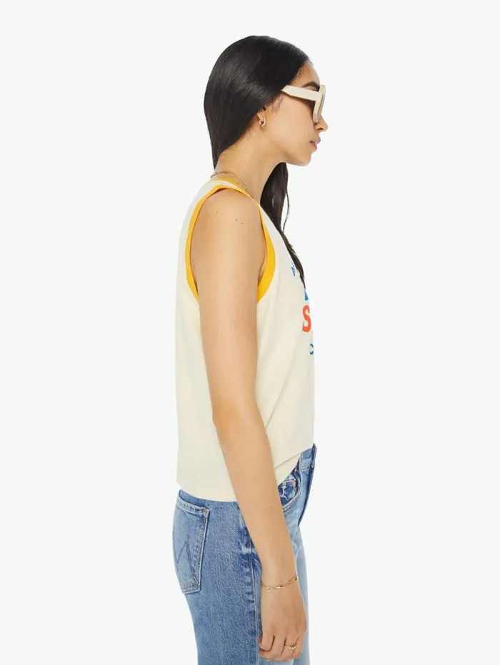Women Tees Tanks Mother Denim The Strong And Silent Type White natural