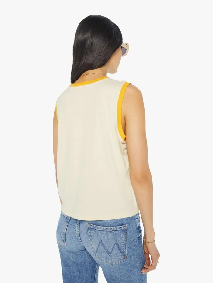 Women Tees Tanks Mother Denim The Strong And Silent Type White natural