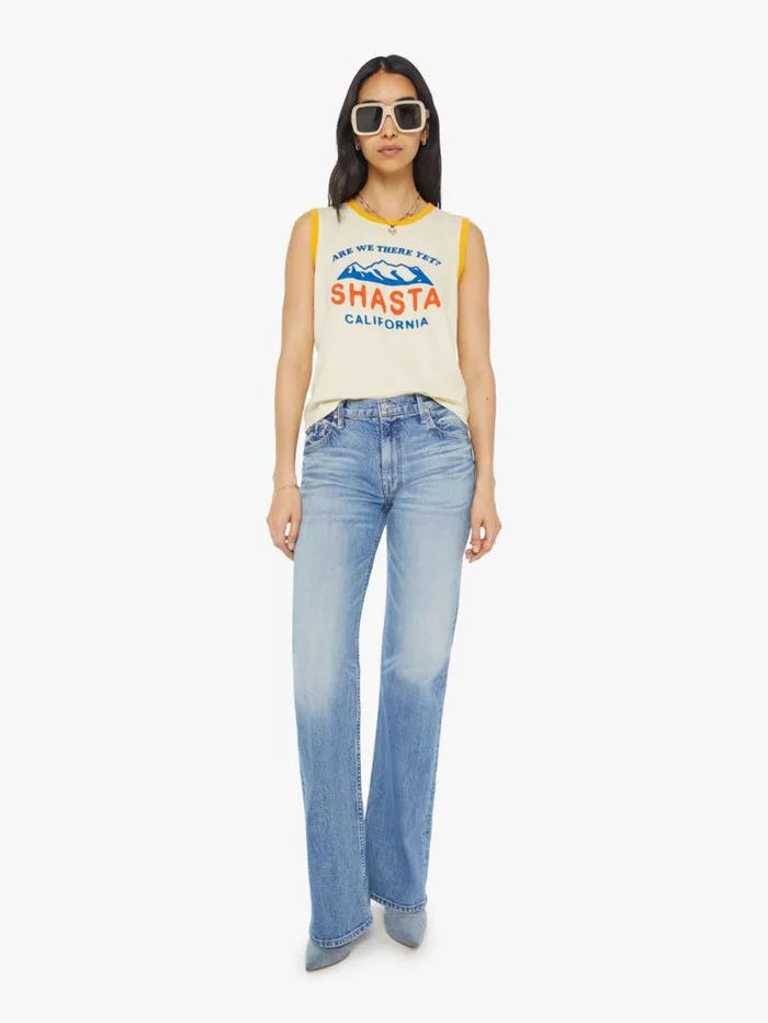 Women Tees Tanks Mother Denim The Strong And Silent Type White natural