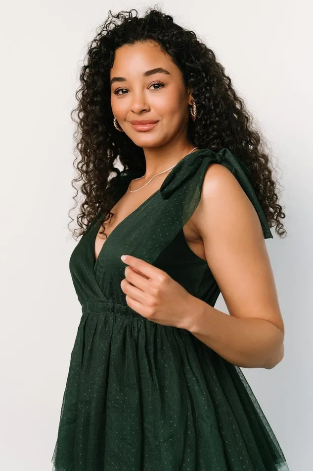 Women Tessa Tiered Tulle Tank Dress Dark Green Baltic Born Tulle Styles Women Tessa Tiered Tulle Tank Dress Dark Green Baltic Born Tulle Styles