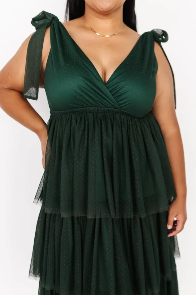 Women Tessa Tiered Tulle Tank Dress Dark Green Baltic Born Tulle Styles Women Tessa Tiered Tulle Tank Dress Dark Green Baltic Born Tulle Styles