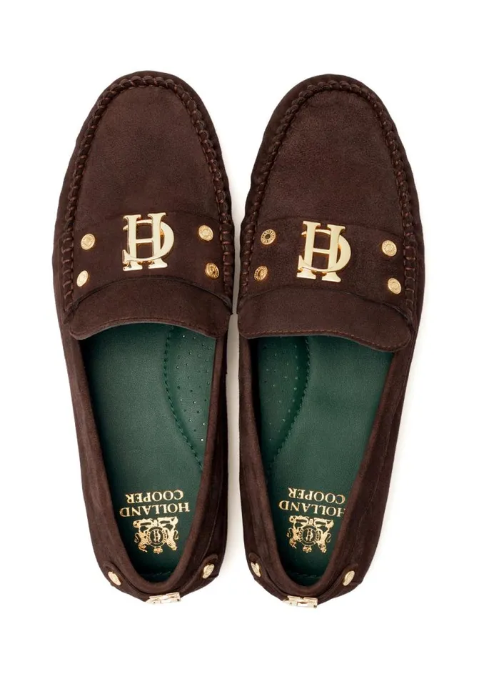 Women The Driving Loafer Chocolate Holland Cooper Loafers