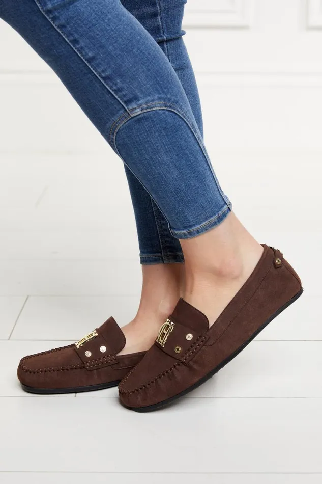 Women The Driving Loafer Chocolate Holland Cooper Loafers