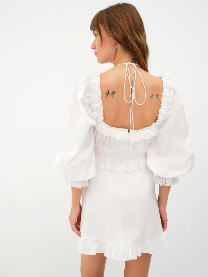 Women Tiana Mini Dress White For Love and Lemons Dresses Women Tiana Mini Dress White For Love and Lemons Dresses