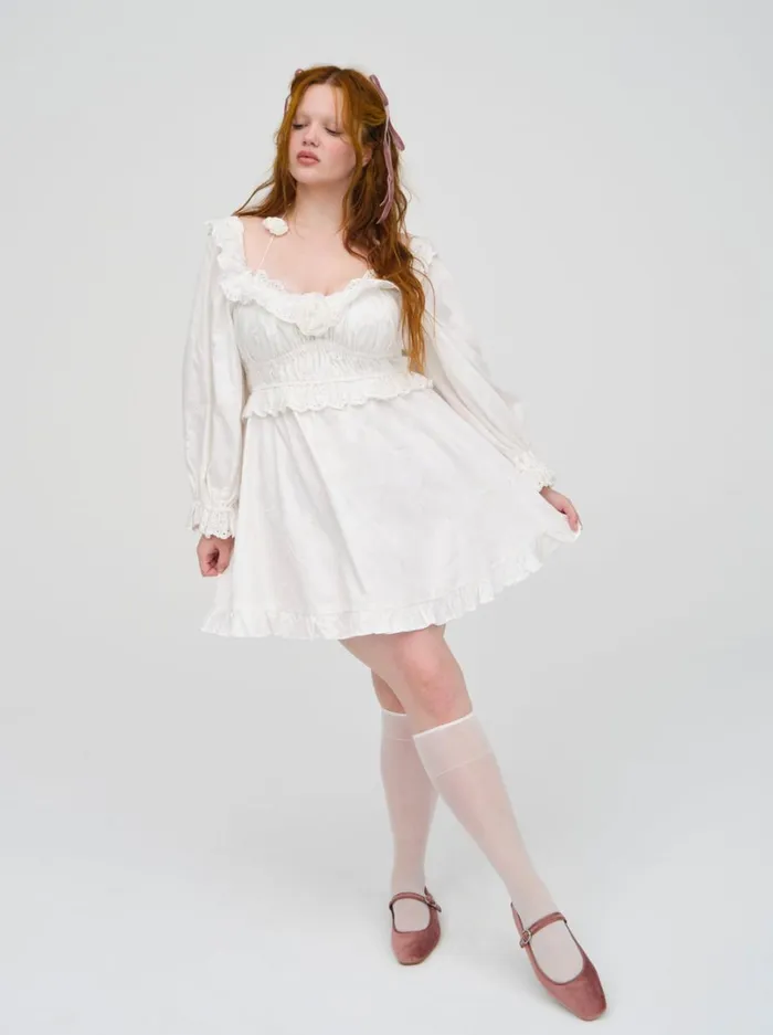 Women Tiana Mini Dress White For Love and Lemons Dresses Women Tiana Mini Dress White For Love and Lemons Dresses