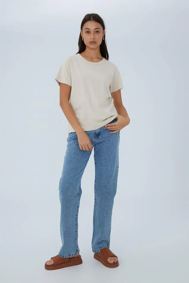 Women Tops Cotton On The Classic Organic Tee Stone