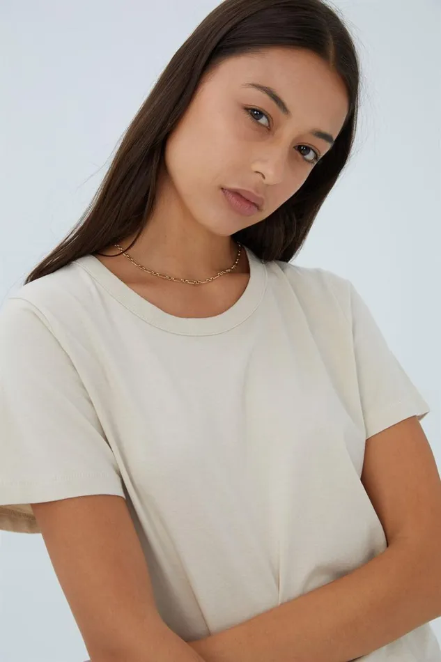 Women Tops Cotton On The Classic Organic Tee Stone