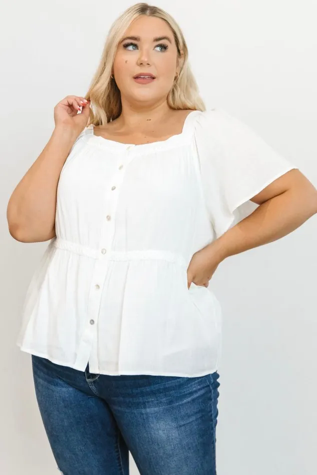 Women Unity Button Up Top Off White Baltic Born Blouses and Shirts Women Unity Button Up Top Off White Baltic Born Blouses and Shirts