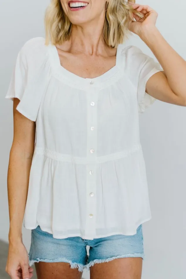 Women Unity Button Up Top Off White Baltic Born Blouses and Shirts Women Unity Button Up Top Off White Baltic Born Blouses and Shirts