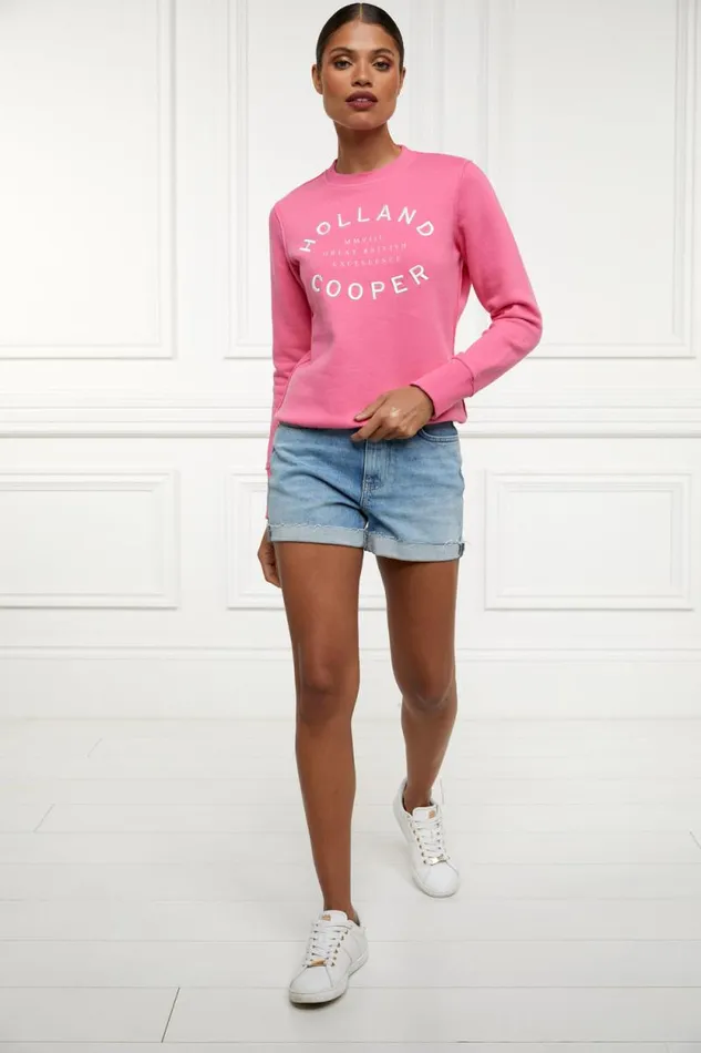Women Varsity Crew Peony Pink Holland Cooper Sweatshirts