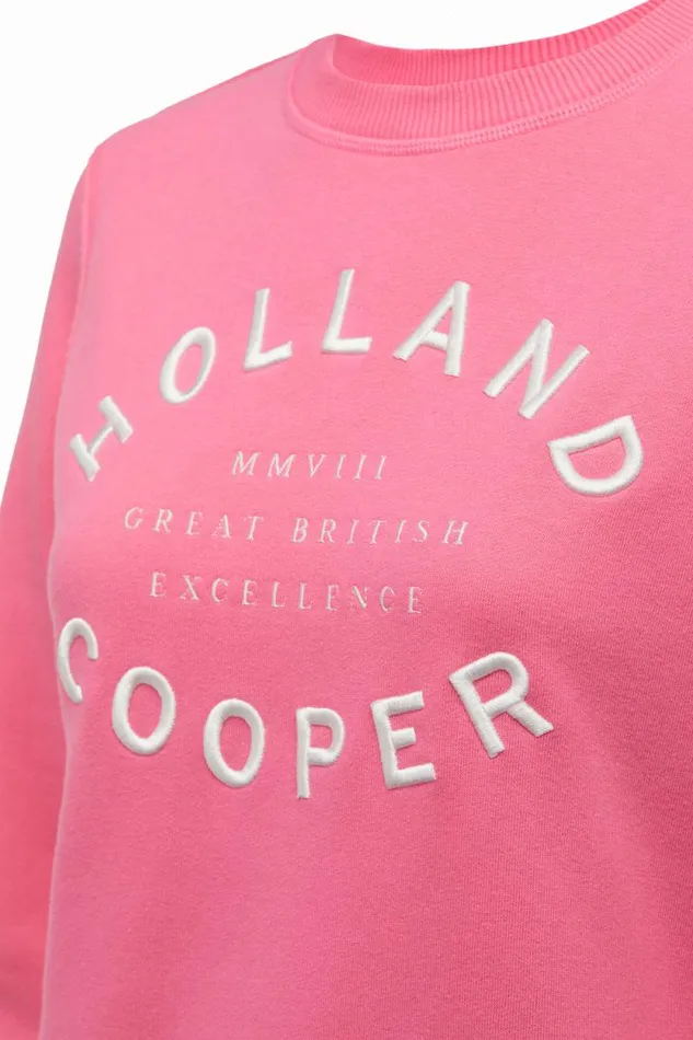 Women Varsity Crew Peony Pink Holland Cooper Sweatshirts