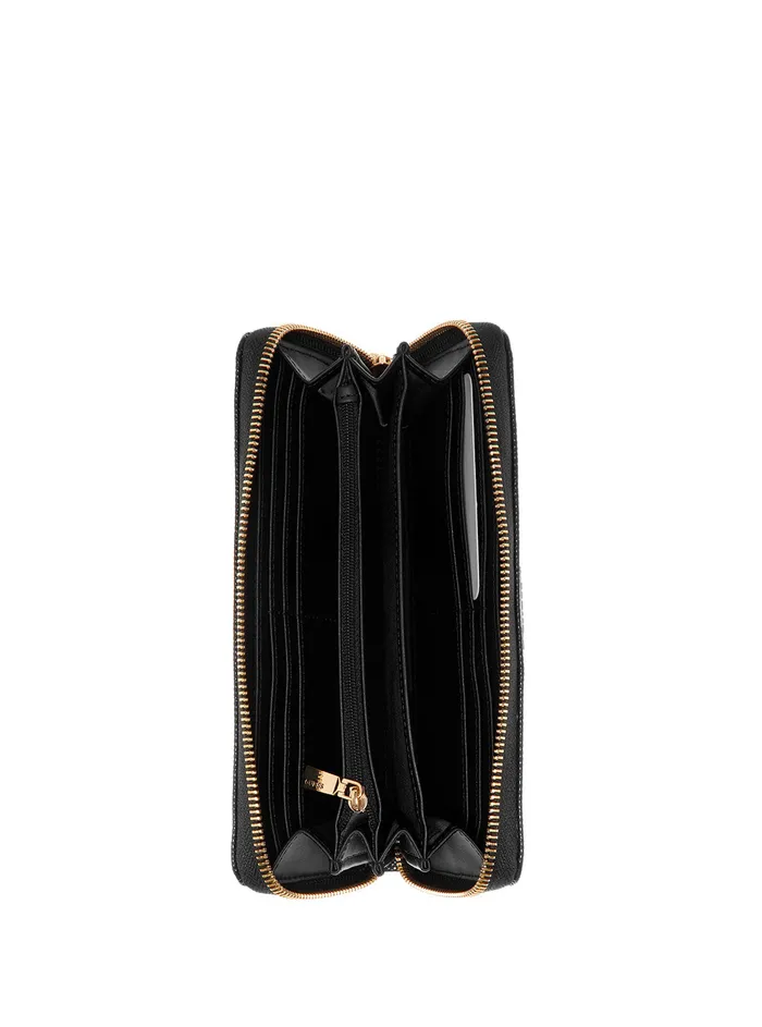 Women Wallets GUESS Black Giully Quilted Large Wallet