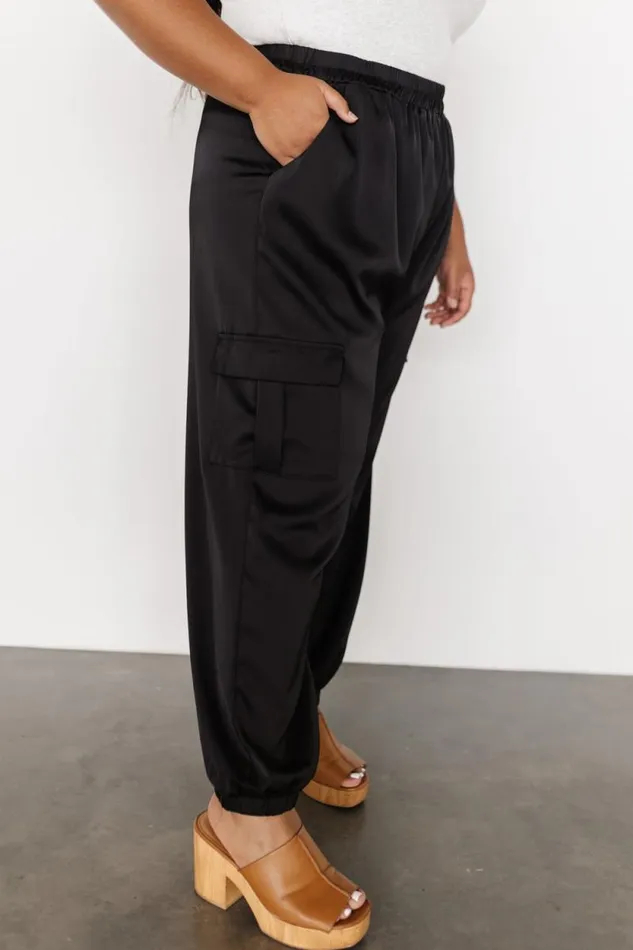Women William Satin Jogger Pants Black Baltic Born Pants Women William Satin Jogger Pants Black Baltic Born Pants
