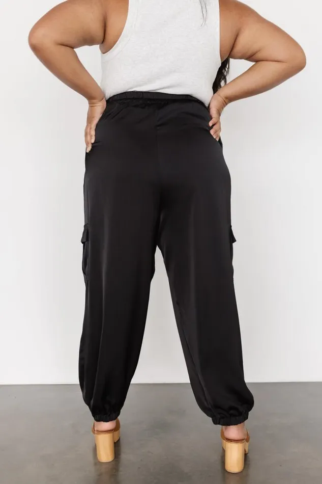 Women William Satin Jogger Pants Black Baltic Born Pants Women William Satin Jogger Pants Black Baltic Born Pants