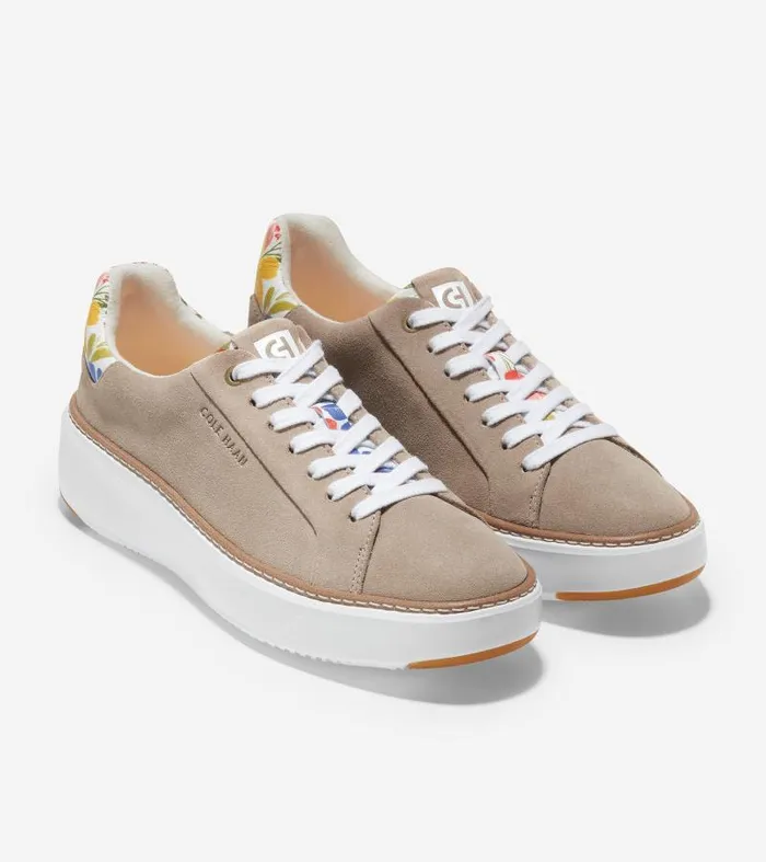 Women Women039s GrandPr Topspin Sneaker Beige Cole Haan Tennis