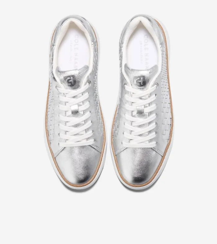 Women Women039s GRANDPR TOPSPIN SNEAKER Silver Cole Haan Sneakers Women Women039s GRANDPR TOPSPIN SNEAKER Silver Cole Haan Sneakers