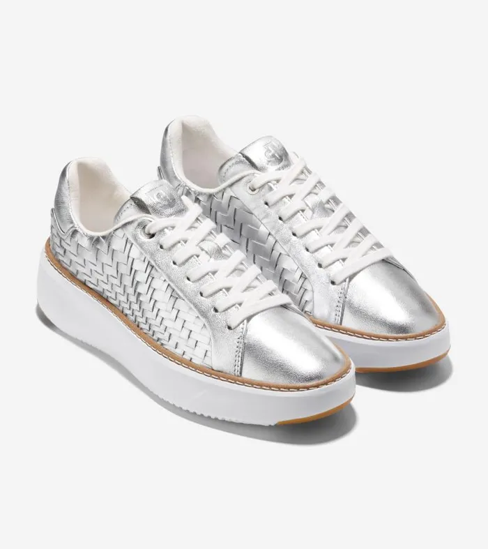 Women Women039s GRANDPR TOPSPIN SNEAKER Silver Cole Haan Sneakers Women Women039s GRANDPR TOPSPIN SNEAKER Silver Cole Haan Sneakers