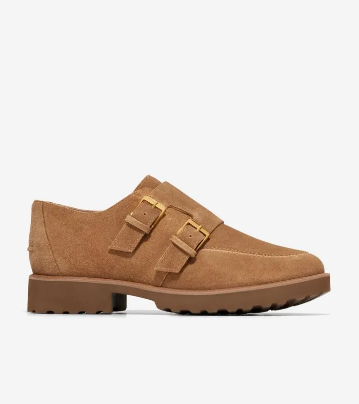 Women Women039s Greenwich Monk Strap Loafers Brown Cole Haan Loafers and Drivers