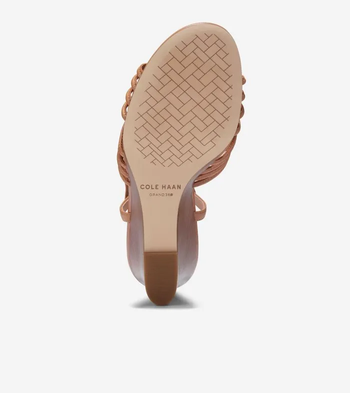 Women Women039s JITNEY KNOT WEDGE Brown Cole Haan Sandals