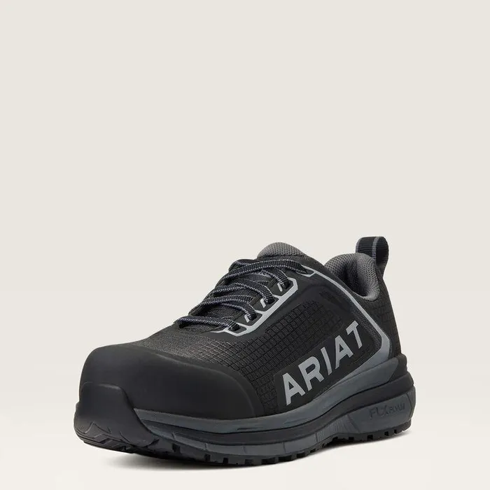 Women Work Boots and Shoes Ariat Outpacetrade Composite Toe Safety Shoe Black