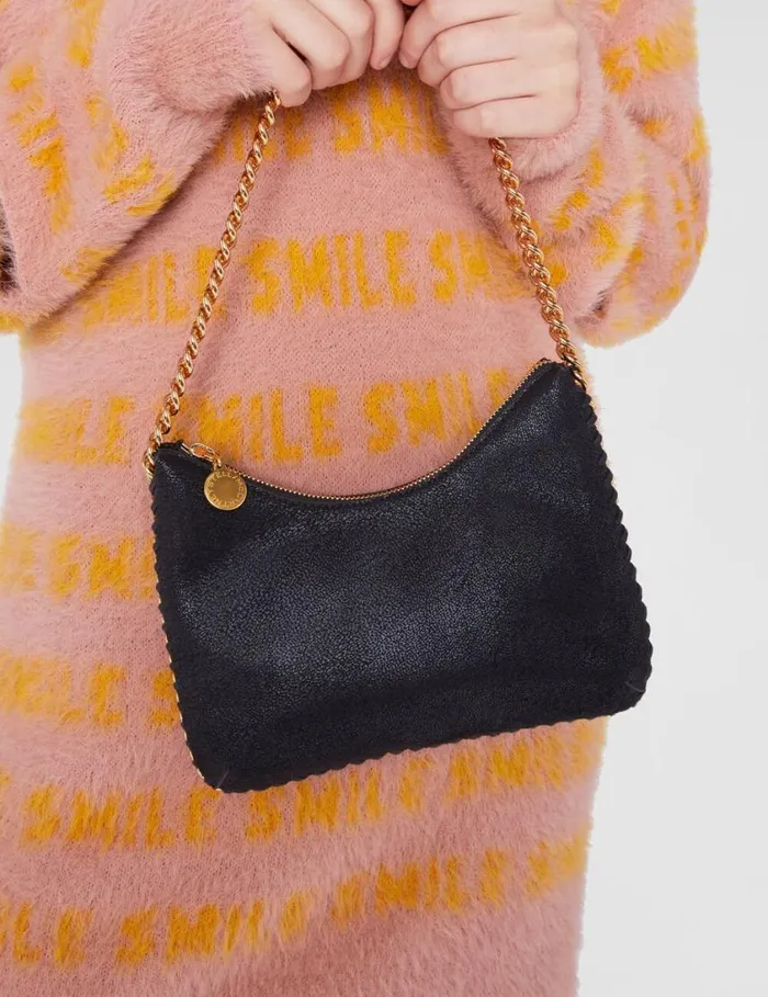 Women Zipped Falabella Mini Bag Black Stella McCartney Mini Bags And Clutches Women Zipped Falabella Mini Bag Black Stella McCartney Mini Bags And Clutches