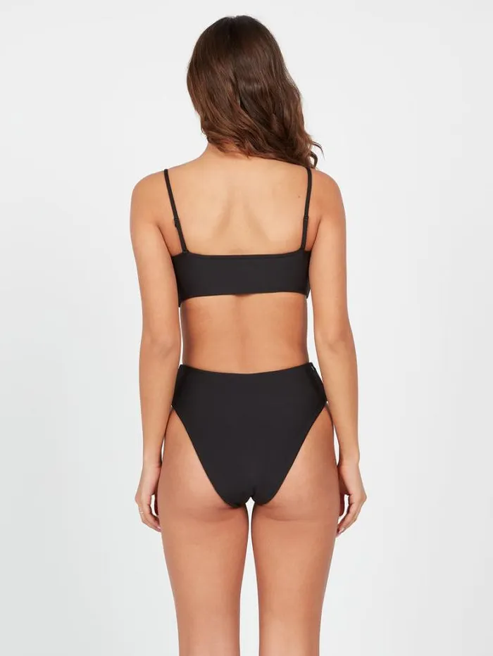 Womens Bikinis Volcom Simply Seamless Tube Bikini Top 8211 Black