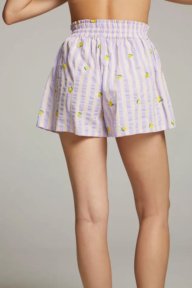 Womens Graphics Chaser Brand Allover Lemons Shorts