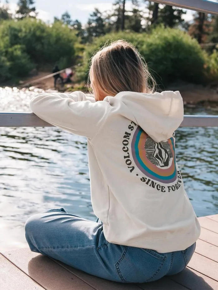 Womens Hoodies and Sweatshirts Volcom Truly Deal II Hoodie 8211 Cloud