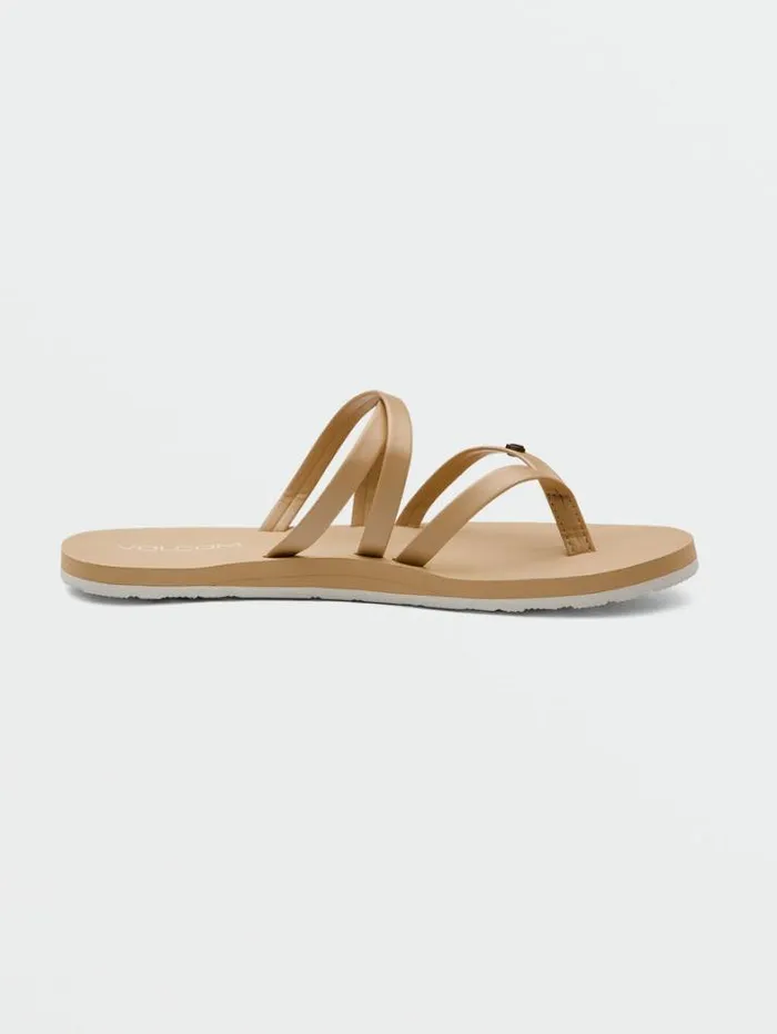 Womens Sandals Volcom Easy Breezy II Sandals 8211 Hazelnut