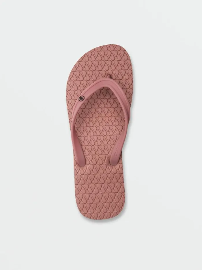 Womens Sandals Volcom Eco Concourse Sandals 8211 Rosewood