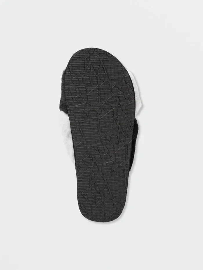 Womens Slippers Volcom Lived In Lounge Slippers 8211 Black White
