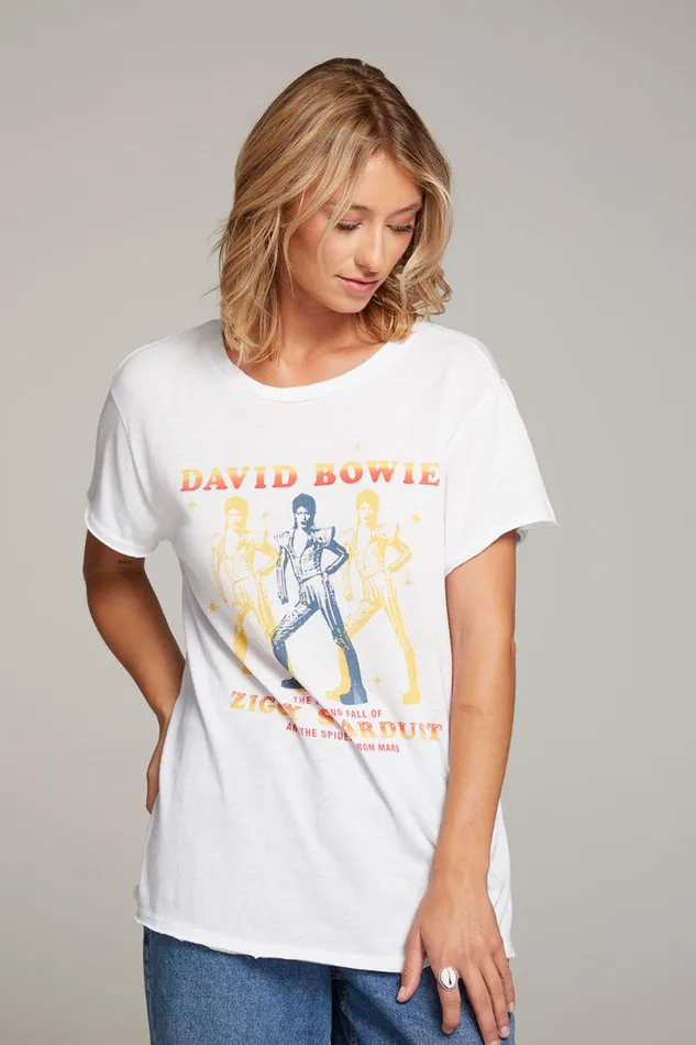 Womens Tops Chaser Brand David Bowie Ziggy Stardust Tee