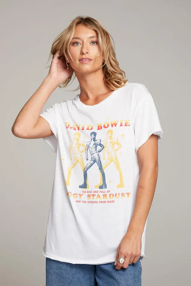 Womens Tops Chaser Brand David Bowie Ziggy Stardust Tee