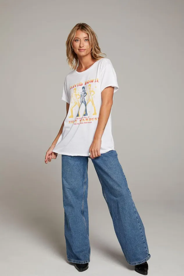 Womens Tops Chaser Brand David Bowie Ziggy Stardust Tee