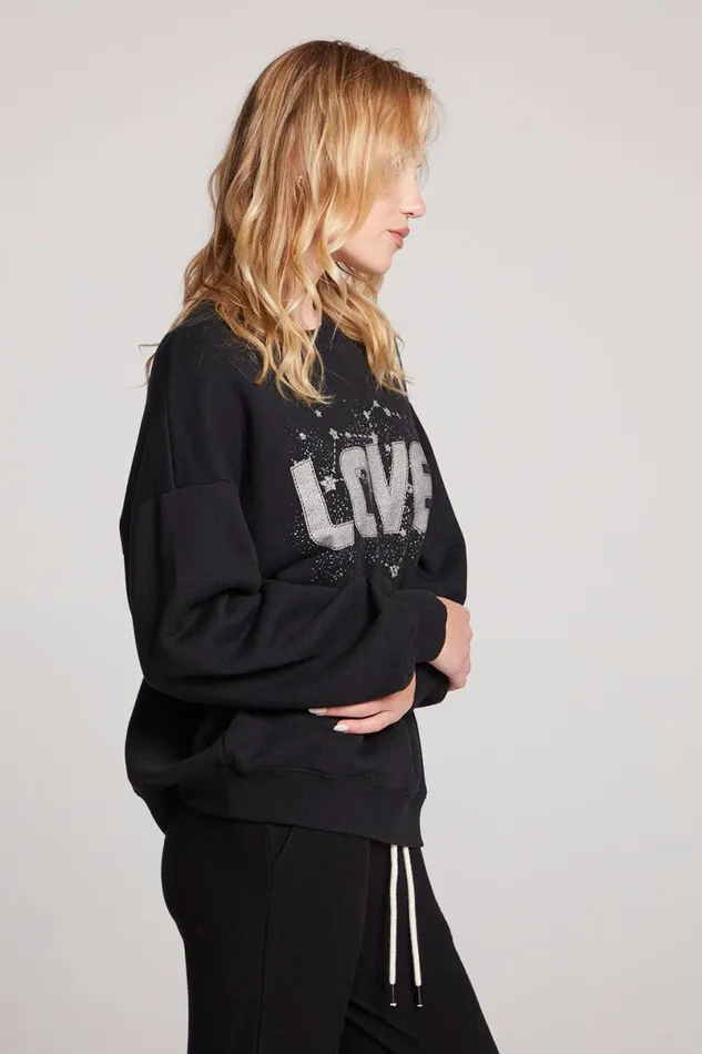 Womens Tops Chaser Brand Love Galaxy Long Sleeve