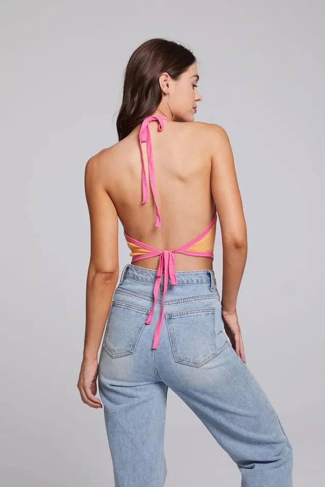 Womens Tops Chaser Brand The Who Keith Moon Wallflower Halter Top
