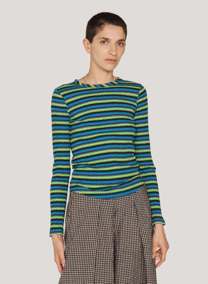 YMC Raindrops Top Multi Womens TShirts