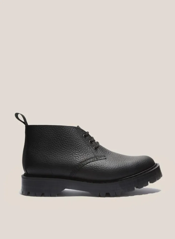 YMC Solovair X Leather Chukka Boots Black Mens Footwear