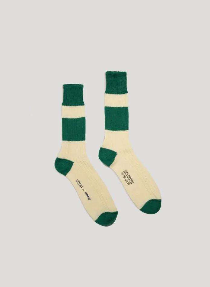 YMC Sport Sock Green Womens Socks
