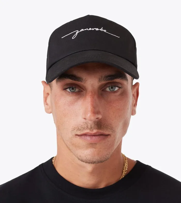 Zanerobe Accessories Men Script Snapback Black